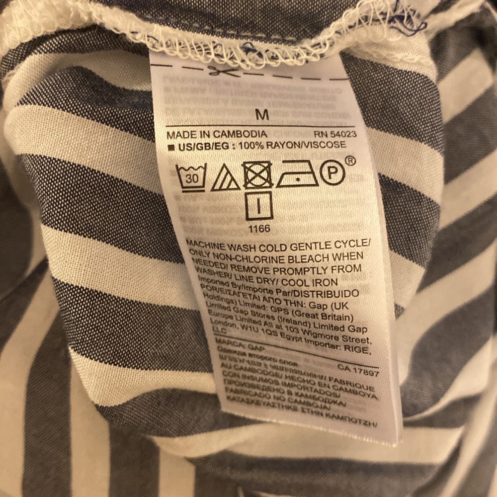 GAP Long Sleeve Striped Button Down Shirt - Picture 7 of 7